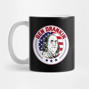 Funny 4th of July Ben Drankin Patriotic Mug